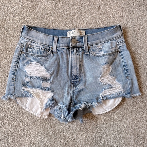 Mudd high-rise shortie shorts size 5 (juniors) - Picture 1 of 5
